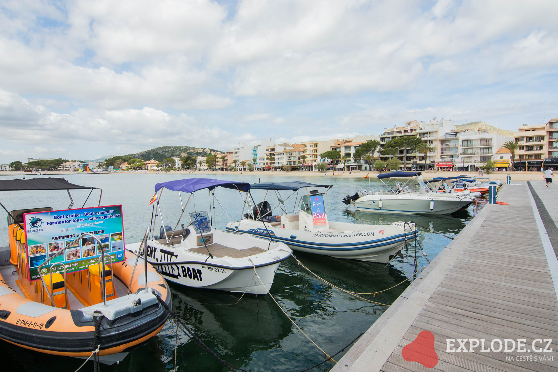 Plavba z přístavu Port de Pollenca na pláž Playa de Formentor